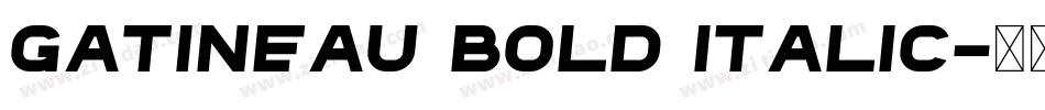 Gatineau Bold Italic字体转换